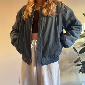 Womens Dark Teal Bomber Jacket